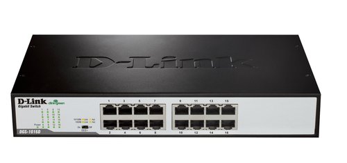 Switch/16xG+F+ENet RJ45 19"desktop Green - Achat / Vente sur grosbill.com - 1