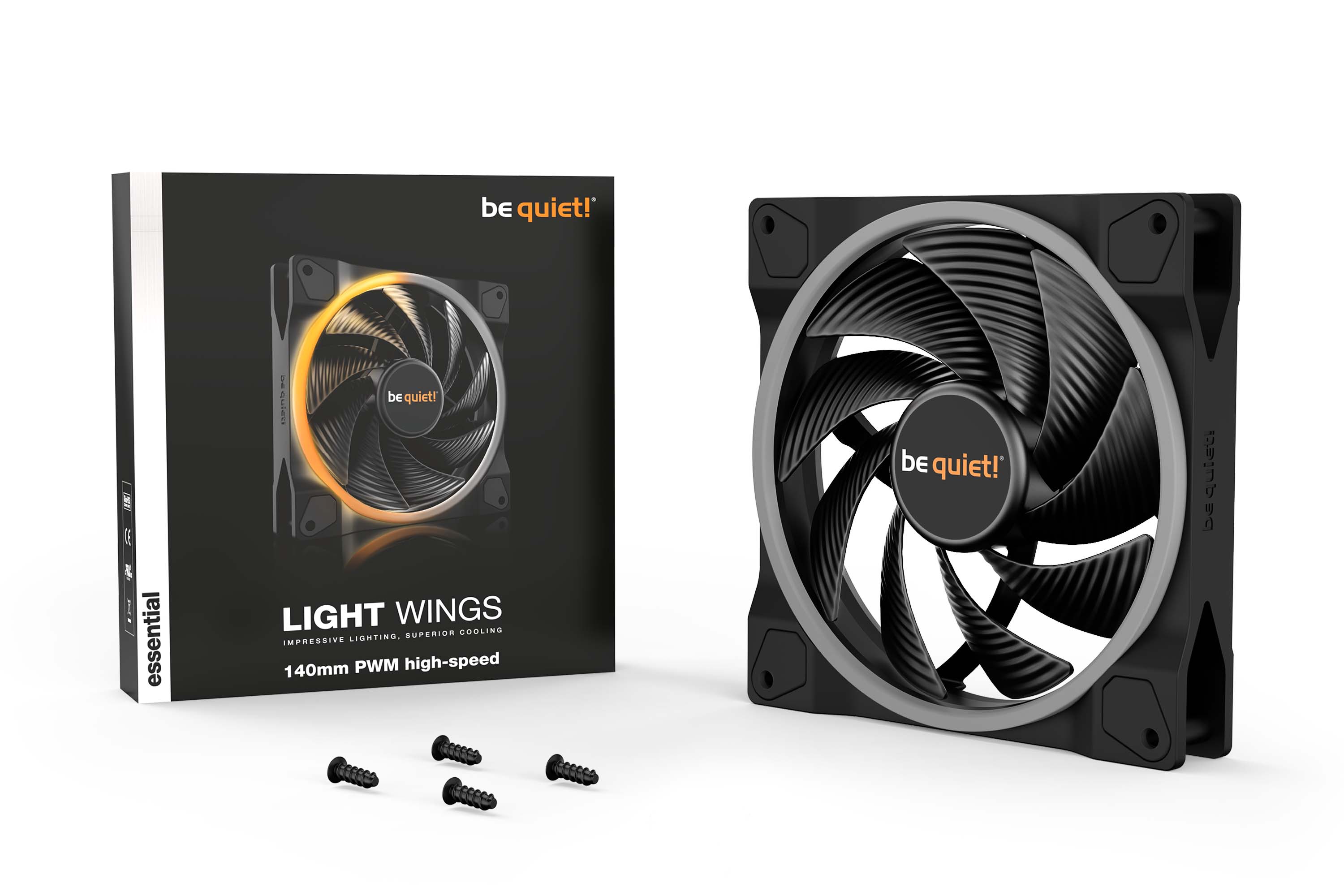 Be Quiet! Light Wings 140mm PWM ARGB High Speed - Ventilateur boîtier