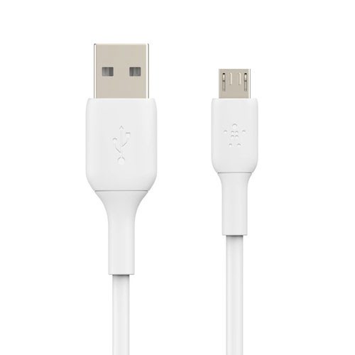 Micro-USB to USB-A Cable 1M White - Achat / Vente sur grosbill.com - 2