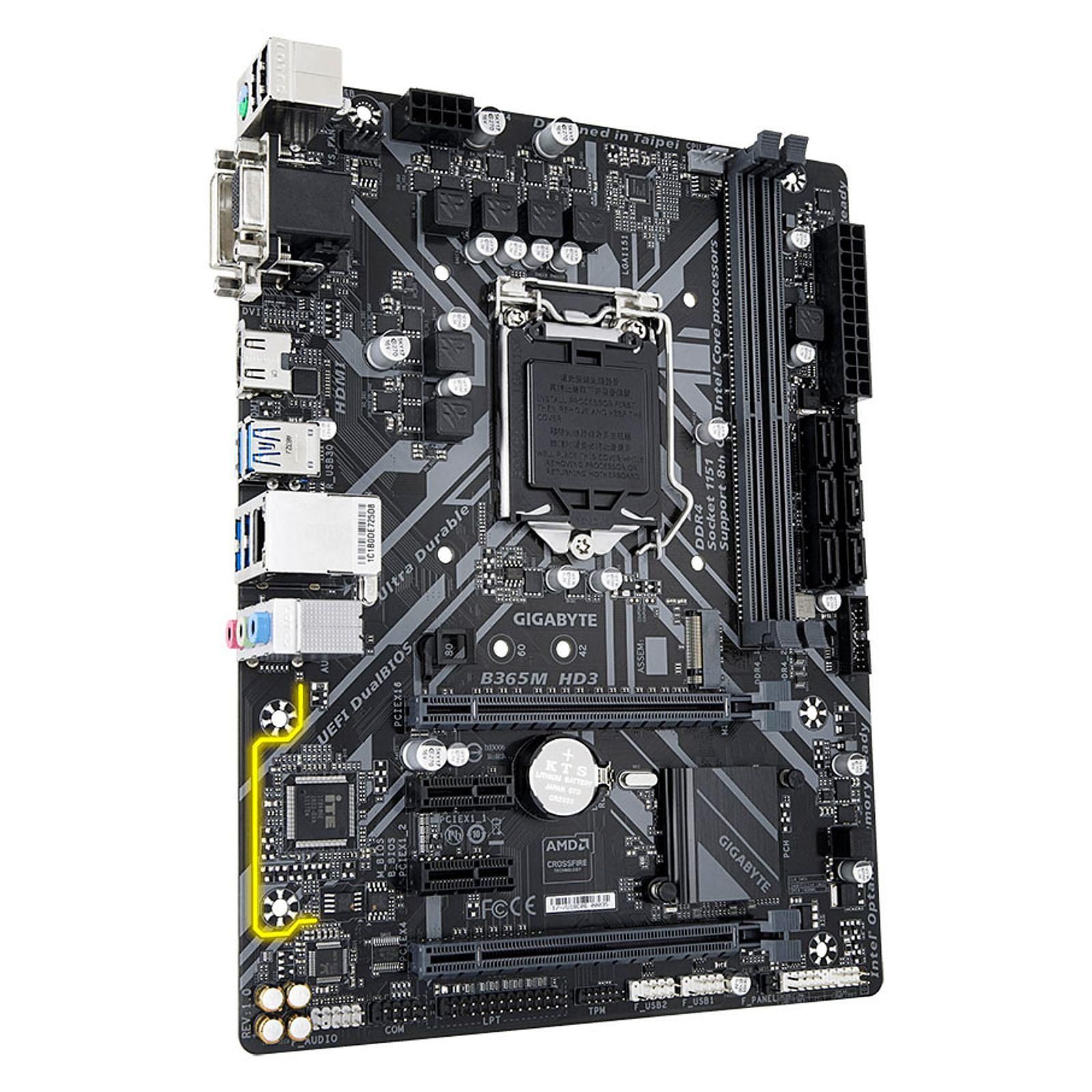 Gigabyte B365 HD3 ATX  - Carte mère Gigabyte - grosbill.com - 3