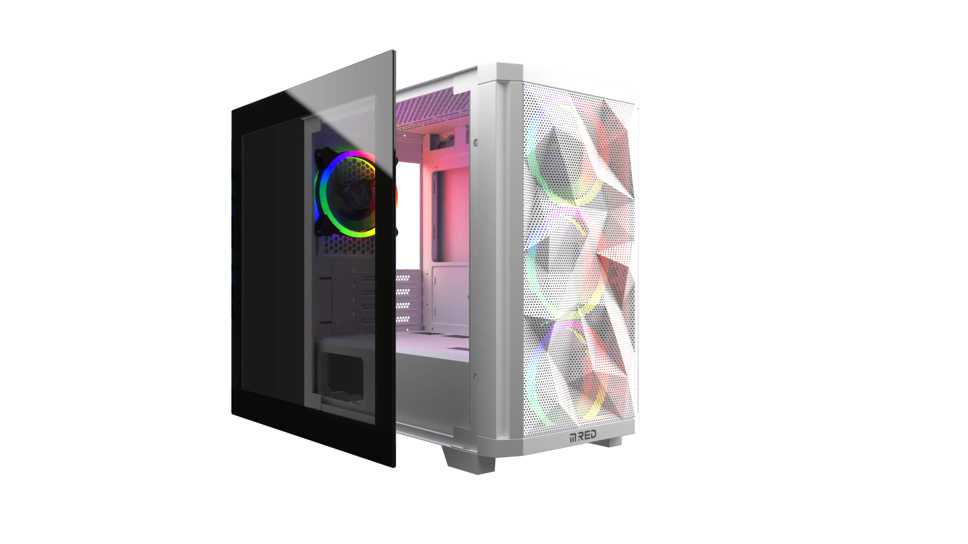 M.RED StarDust Mini Blanc ARGB Blanc - Boîtier PC M.RED - 8