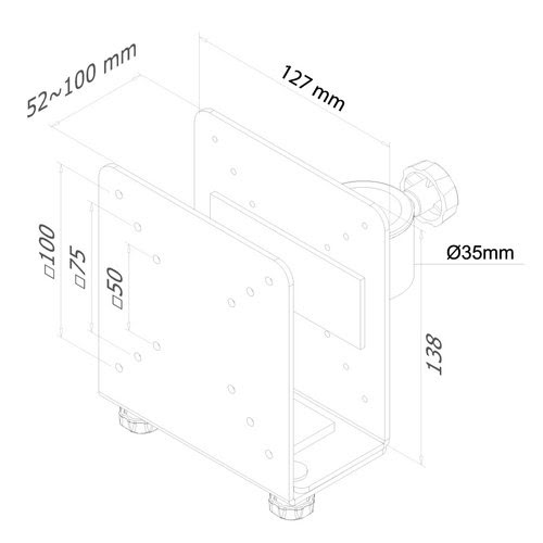 Thin Client Holder SILVER - Achat / Vente sur grosbill.com - 2