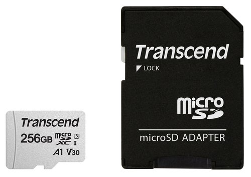 Transcend 256GB microSD w/adapter UHS-I U3 A1