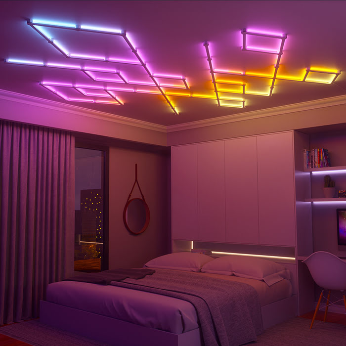 Nanoleaf Lines Starter Kit - 9 pièces (NL59-K-0002LW-9PK-EU) - Achat / Vente Objet connecté / Domotique sur grosbill.com - 2