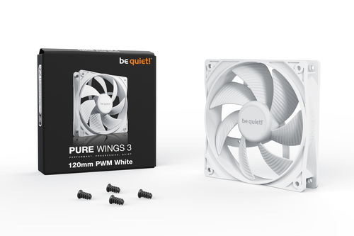 image produit Be Quiet! Pure Wings 3 120mm PWM Blanc Grosbill