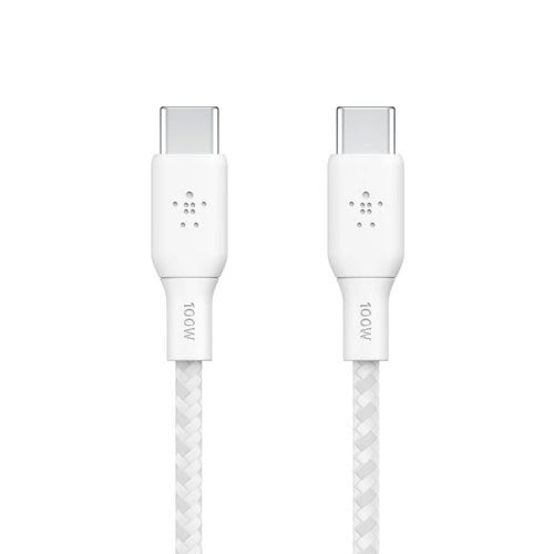 Câble USB-C vers USB-C - 2m - 100W - Blanc# - Connectique PC - 0