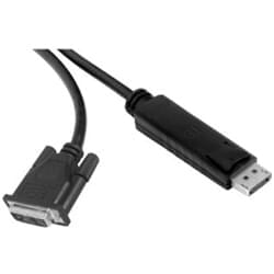 Câble DisplayPort Male vers DVI-D - 1.80m - Connectique PC - 0