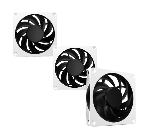 Alphacool Apex Stealth Metal 120mm- 2000rpm Blanc Pack de 3 - Ventilateur boîtier - 0