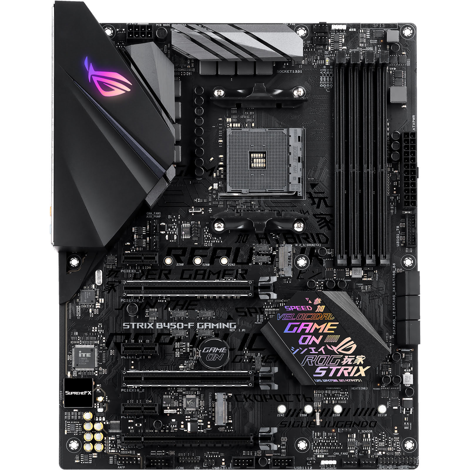 Asus ROG STRIX B450-F GAMING ATX  - Carte mère Asus - grosbill.com - 4