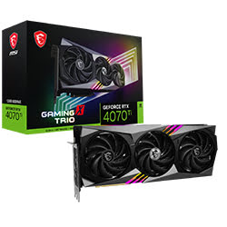 image produit MSI GeForce RTX 4070 Ti GAMING X TRIO 12G - DLSS 3 Grosbill