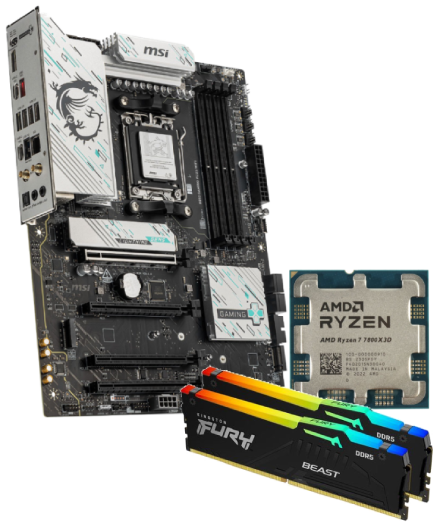 7800X3D + B850 + 2x16Go - grosbill.com - 0