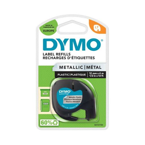 Dymo LETRATAG METALLIC TAPE 12MMX4M - Achat / Vente Consommable imprimante sur grosbill.com - 2