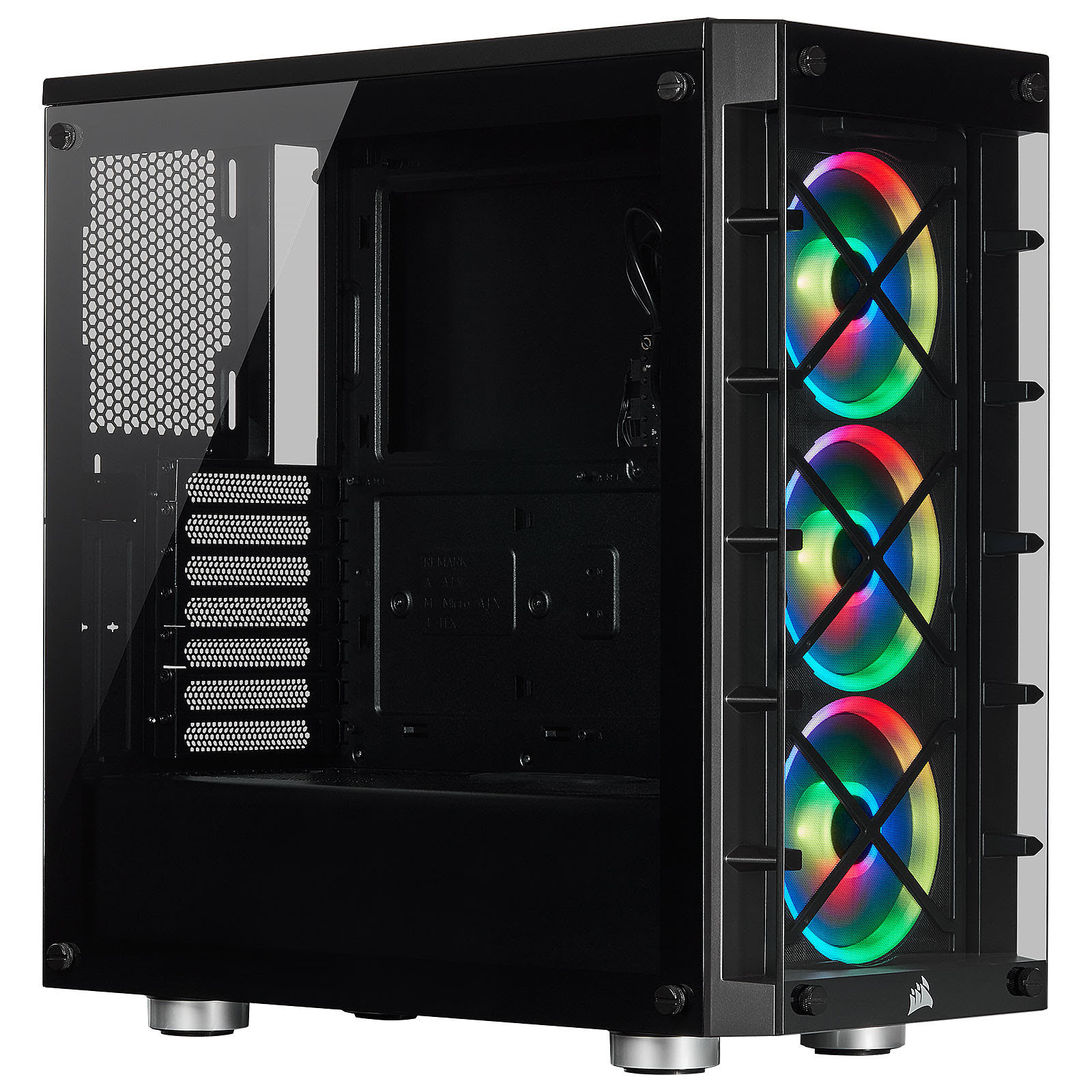 Corsair iCUE 465X RGB Black Noir - Boîtier PC Corsair - 0