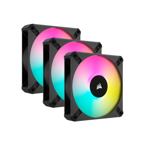 image produit Corsair iCUE AF120 Elite RGB 120mm Noir (x3)-CO-9050154-WW Grosbill