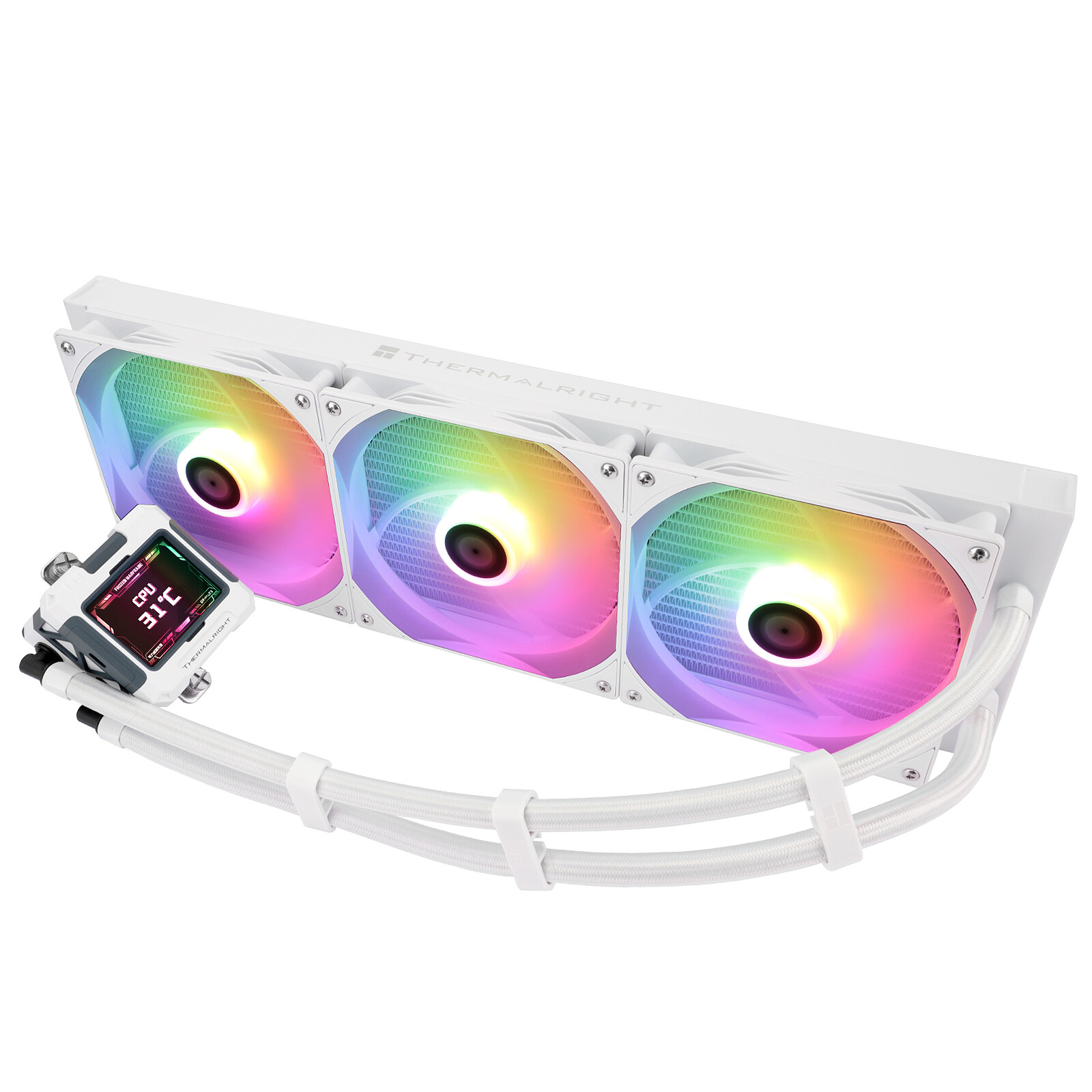 Thermalright Frozen Warframe 420 ARGB/420mm/Blanc - Watercooling - 1