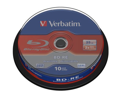 BD-RE/25GB 2xspd Single Layer Spindle 10 - Achat / Vente sur grosbill.com - 1