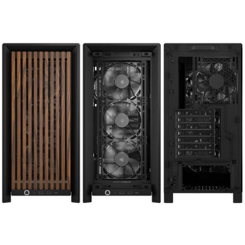 Corsair FRAME 4000D WOOD RS Noir Marron - Boîtier PC Corsair - 3