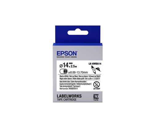 Epson TAPE - LK-6WBA14 HST BLK-/WHT D - Achat / Vente Consommable imprimante sur grosbill.com - 0