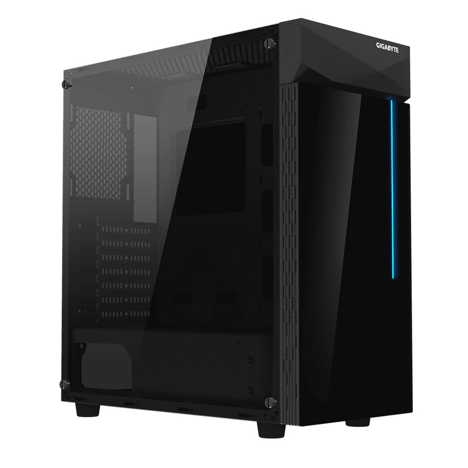 Gigabyte C200 GLASS Noir - Boîtier PC Gigabyte - grosbill.com - 0