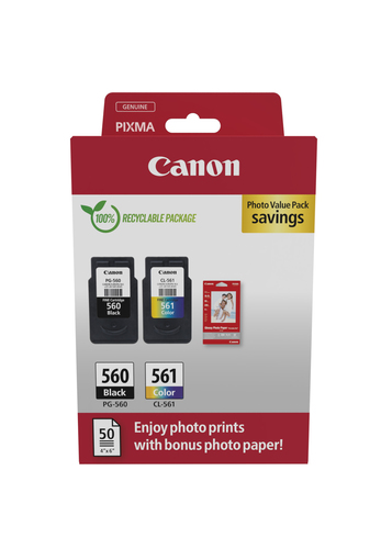 image produit Canon Pack Noire + Couleur - CRG PG-560/CL-561 PVP Grosbill