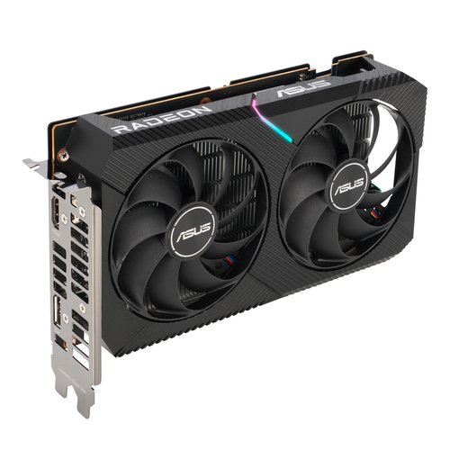 Asus ASUS DUAL-RX6400-4GB Dual AMD Radeon RX 6400 4Go GDDR6 PCIe 4.0 1xDP 1.4a 1xHDMI 2.1 - Carte graphique - 5