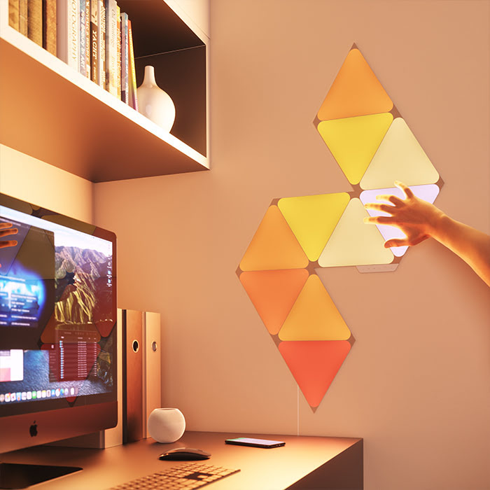 Nanoleaf Shapes Triangles Starter Kit - 9 Pièces (NL47-0002TW-9PK) - Achat / Vente Objet connecté / Domotique sur grosbill.com - 2