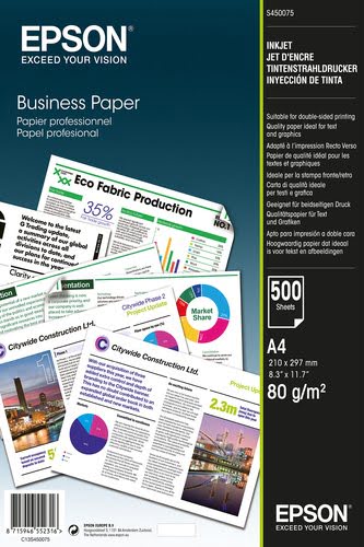 image produit Epson Business Paper 80gsm A4 500 sheets Grosbill