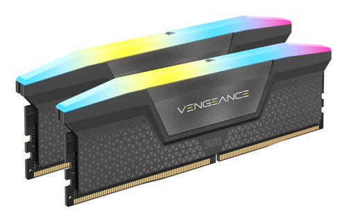 Corsair Vengeance RGB, DDR5-5200, CL40, AMD EXPO - 64 GB Dual-Kit, Grau - Achat / Vente sur grosbill.com - 1