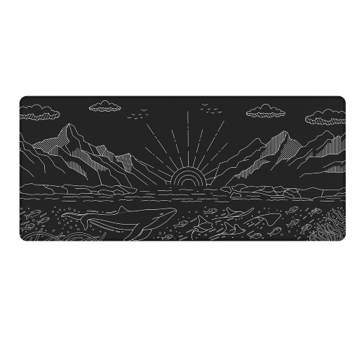 Dark Project Terra Nostra XL - Noir# - Tapis de souris - 0