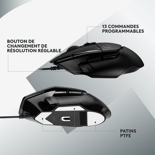 Logitech G502 X BLACK - Souris PC Logitech - grosbill.com - 11