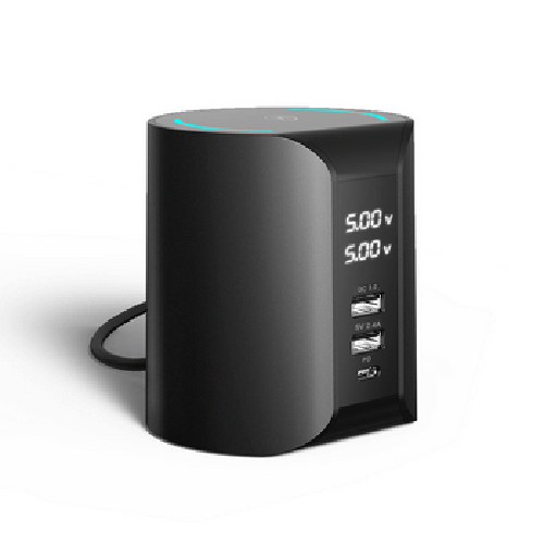 Chargeur DC18 Black - Induction + 3xUSB  - Accessoire téléphonie Kosmos - 0