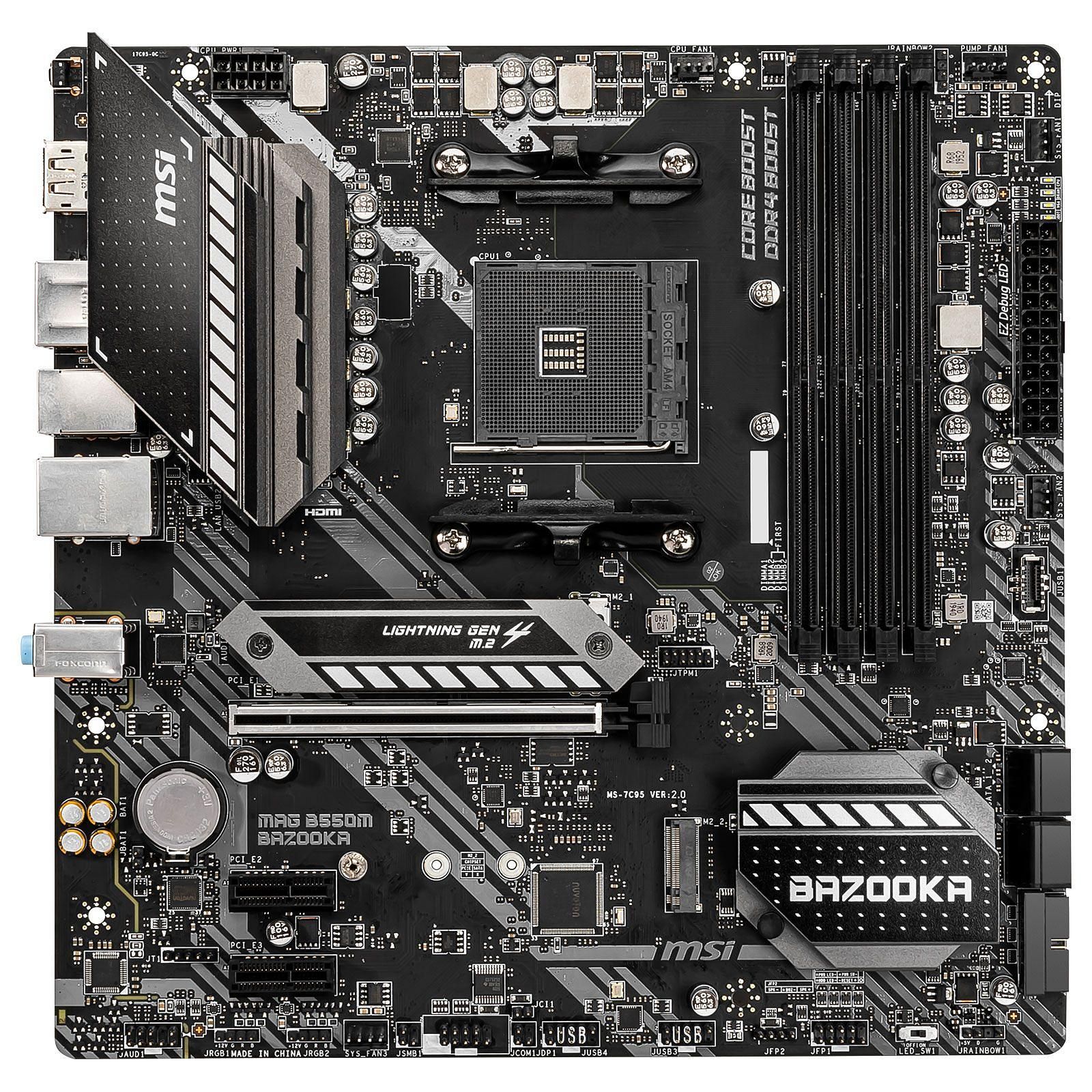 MSI MAG B550M BAZOOKA Micro-ATX  - Carte mère MSI - grosbill.com - 3