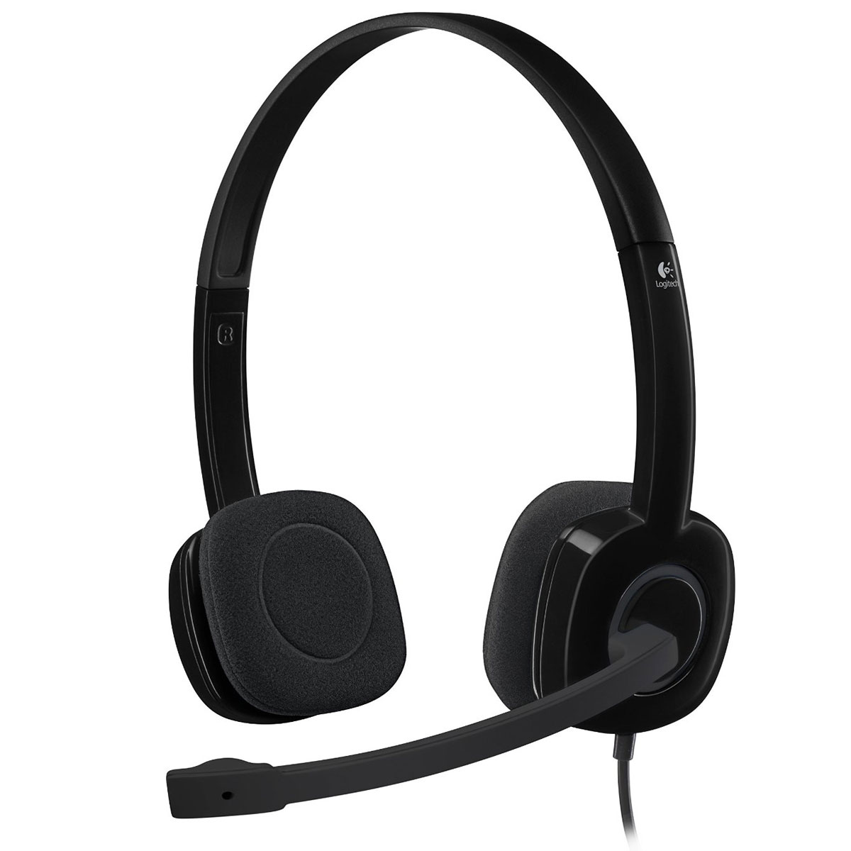 Logitech H151 Stereo Stereo Noir - Micro-casque - grosbill.com - 0