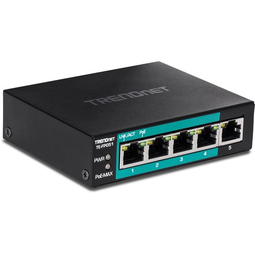 TrendNet 5-PORT FAST EN LONG RANGE POE+