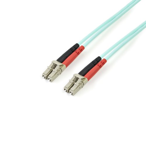 2m 10 Gb Aqua Fiber Patch Cable LC/LC - Achat / Vente sur grosbill.com - 0
