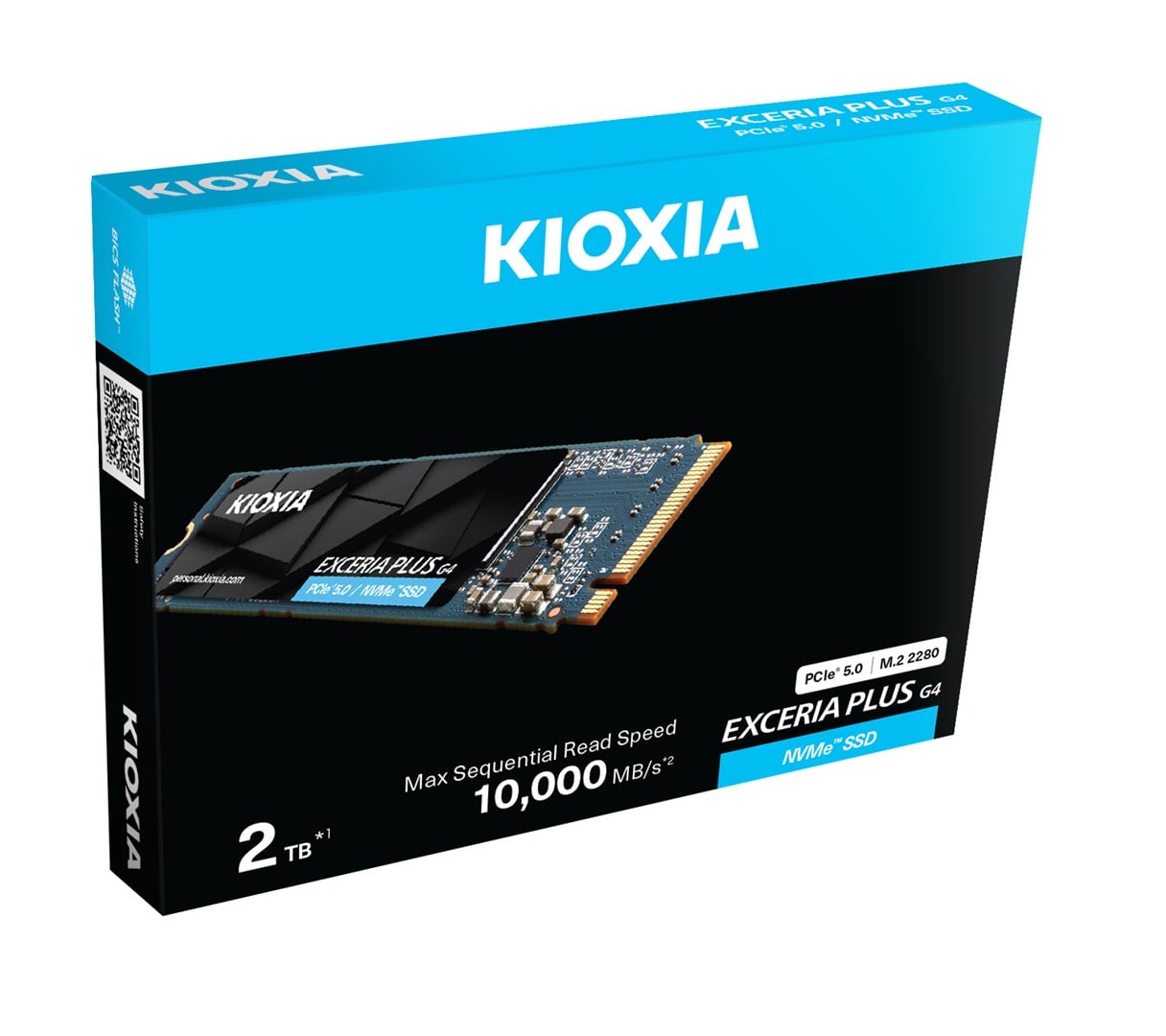 Kioxia LVD10Z002TG8 2TB NVMe GEN5 Exceria Plus G4  M.2 - Disque SSD - 0