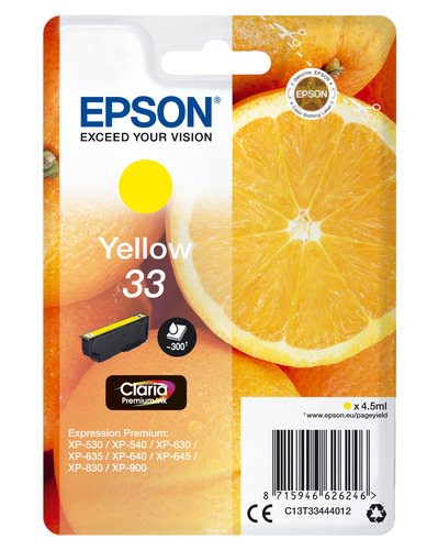 Epson - Jaune - C13T33444012