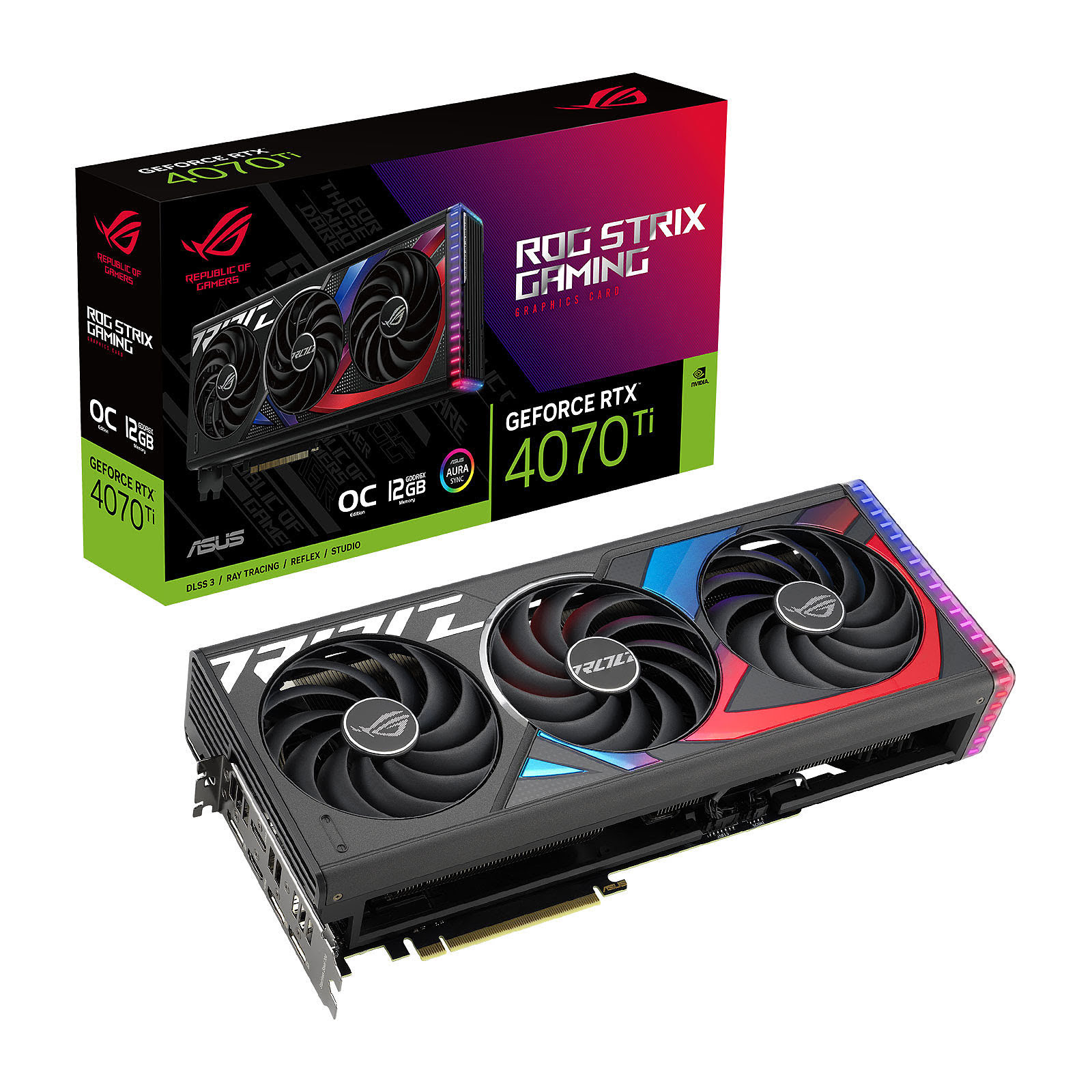 Asus GeForce RTX 4070 Ti STRIX O12G GAMING - Carte graphique Asus