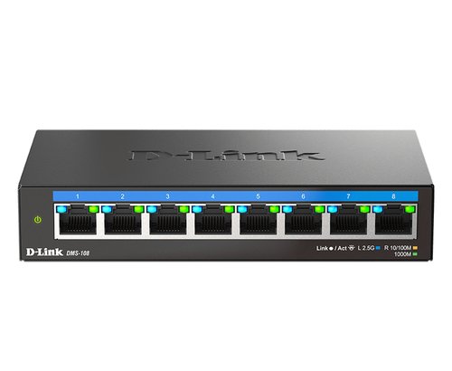 Switch D-Link 8 Ports 100/1000/2500 - DMS-108/E - grosbill.com - 0