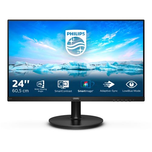 Grosbill Ecran PC Philips V Line 242V8A/00 - 24"/23"/IPS/4ms/FHD/HDMI/HP/76Hz