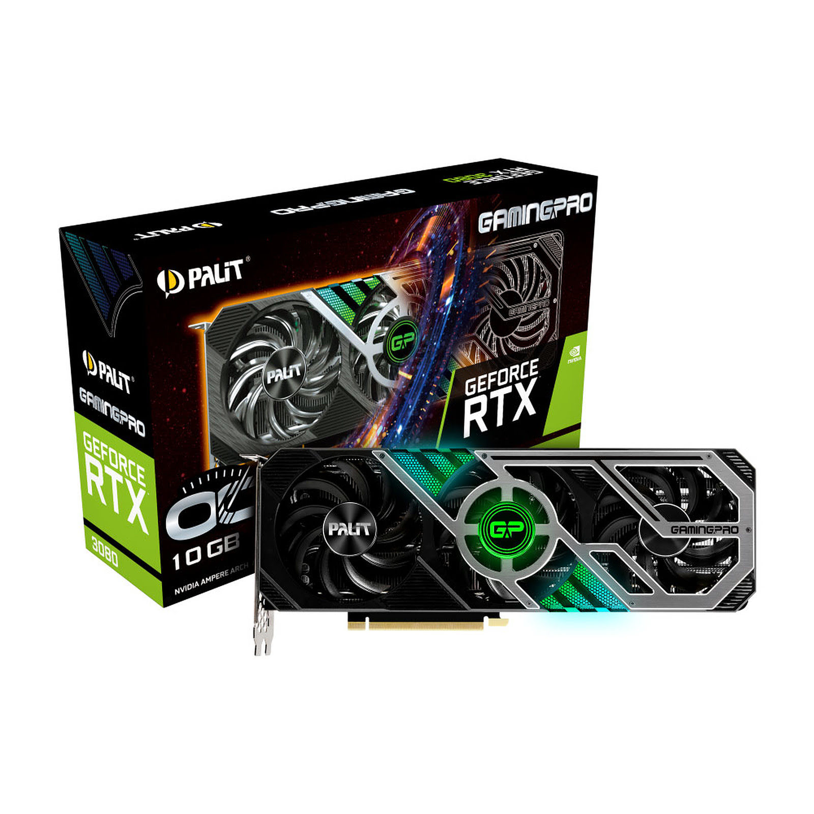 Palit RTX3080 GamingPRO OC 10G LHR  - Carte graphique Palit - 0