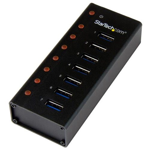 StarTech 7 Port USB 3.0 Hub - Desktop/Wall-Mount