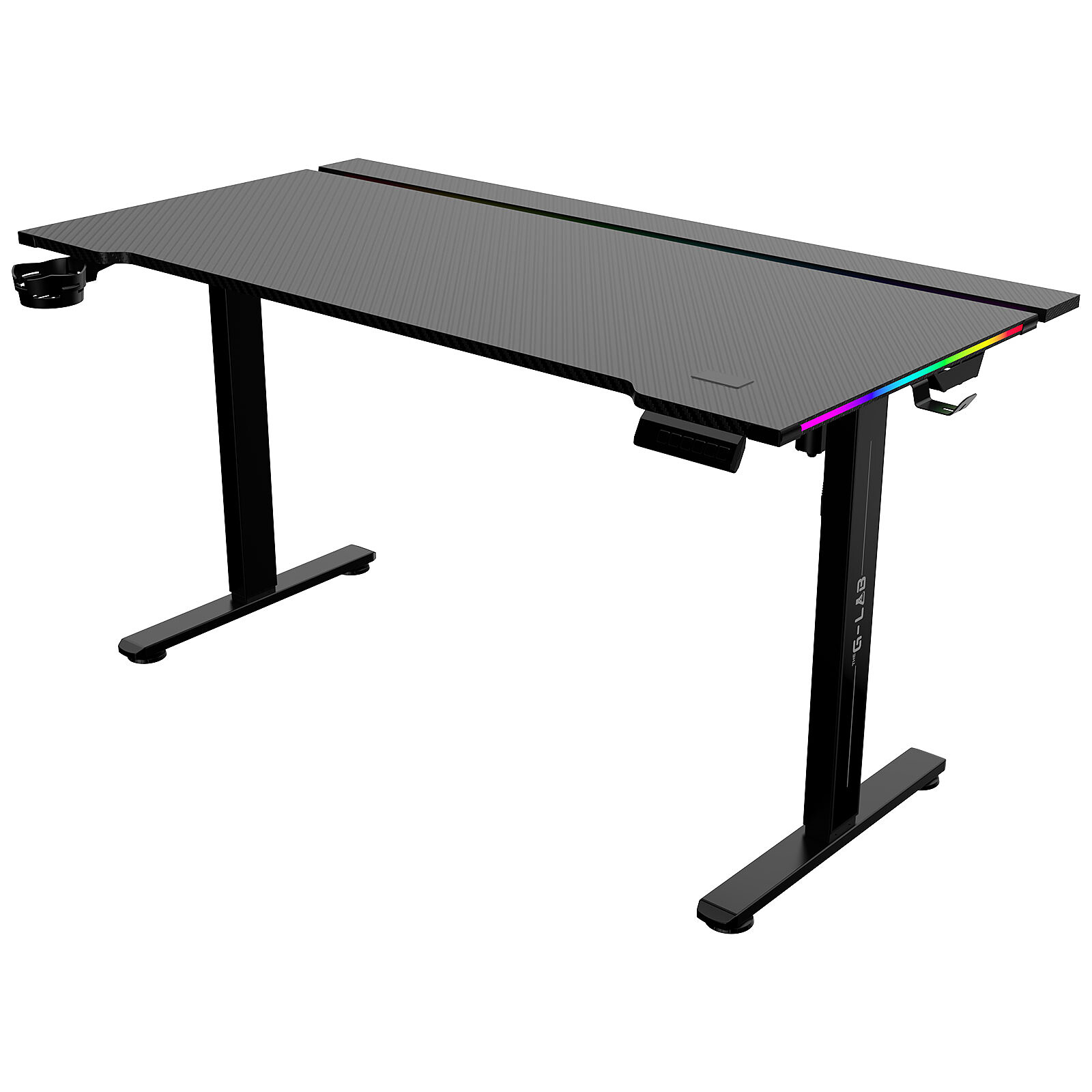 Bureau The G-LAB - K-Desk Platinium RGB/Noir#