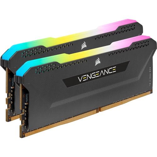 Corsair Vengeance RGB Pro SL, DDR4-3200, CL16 - 16 GB Dual-Kit, schwarz - Achat / Vente sur grosbill.com - 4