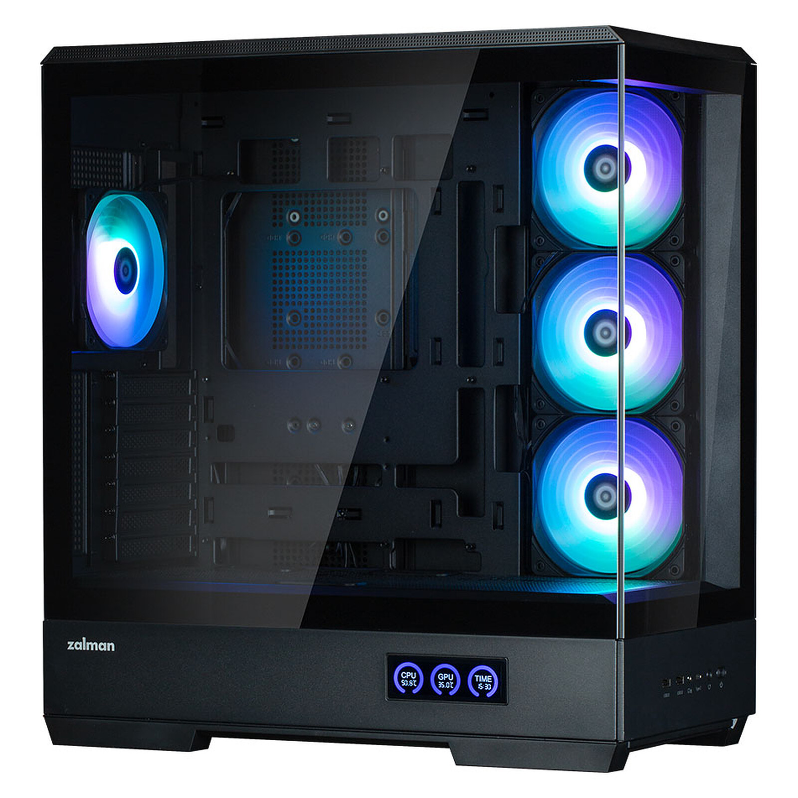 Zalman P50 DS RGB Noir Noir - Boîtier PC Zalman - grosbill.com - 3