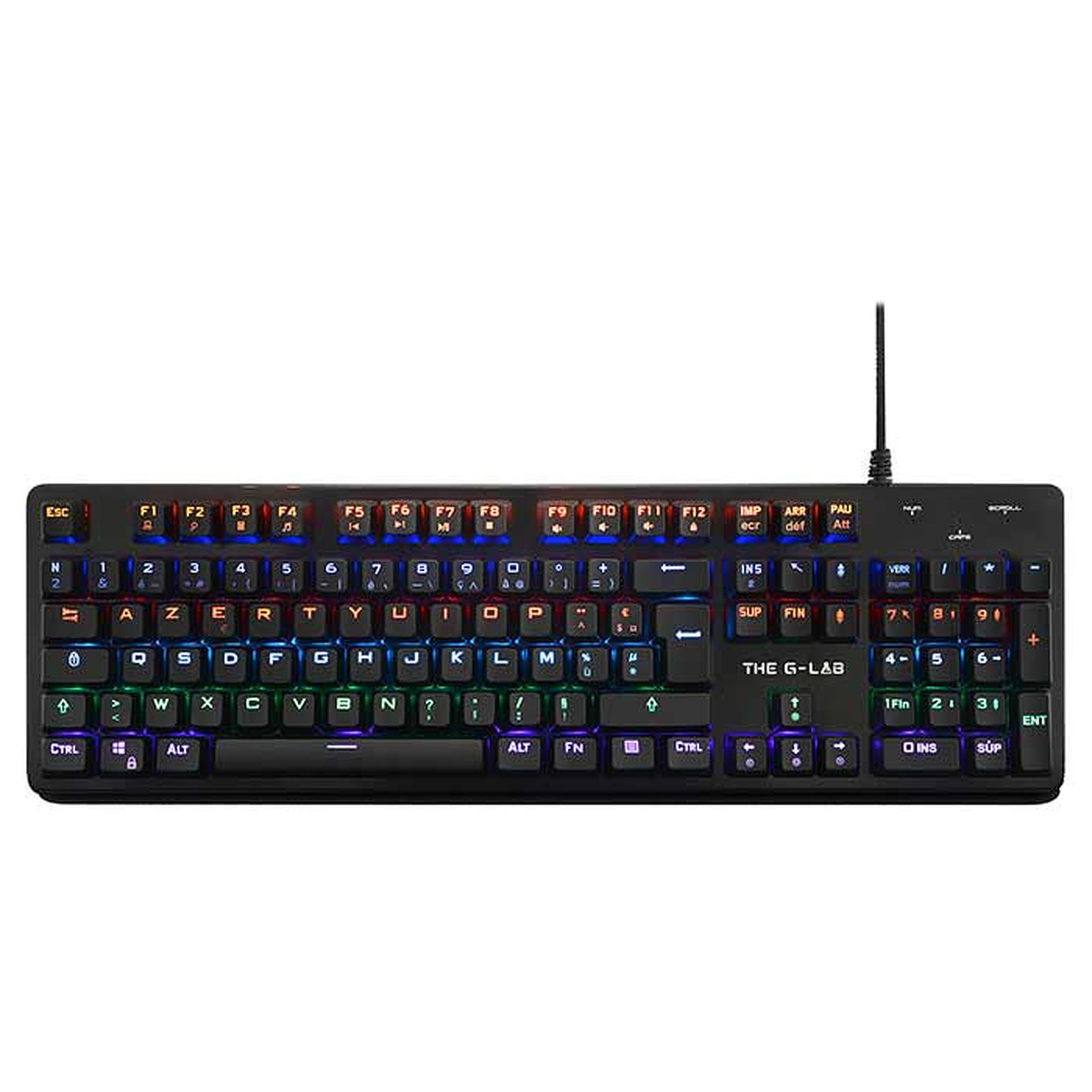 Pack CLAVIER/SOURIS THE G-LAB COMBO TUNGSTEN (Souris / Clavier / SA