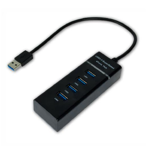 Hub 4 ports USB 3.0 black - Achat / Vente sur grosbill.com - 0