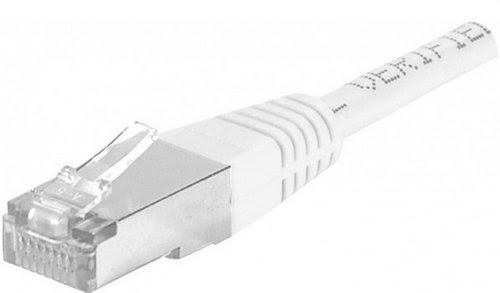 DEXLAN Cordon RJ45 catégorie 6A F/UTP blanc - 5 m - 0