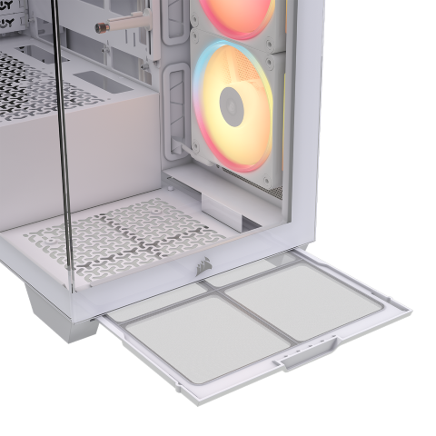 Corsair 3500X LX-R RGB ICUE LINK Blanc Blanc - Boîtier PC Corsair - 6