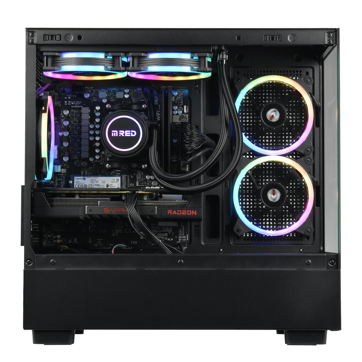 Grosbill Black Perform - R5-7500F/9060XT-16Go/32Go/1To - BF02 (PCG-10602736) - Achat / Vente PC Fixe sur grosbill.com - 1
